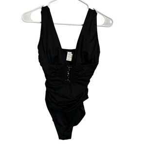 Anne Cole Black One Piece Swimsuit size 6